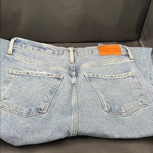 Citizens Of Humanity Light Wash Skinny Jeans with Leather Patch